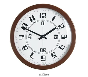 Modern Art Design Round Wall Clock Unique Retro Home Decor interior - RA3Brown - Picture 1 of 3