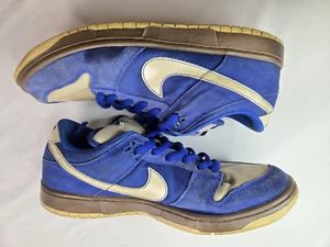 Nike Y2K 2008 SB Dunk Pro Gold Rail Low Blue Sneakers Shoes 304292-472 Mens 13 - Picture 1 of 12