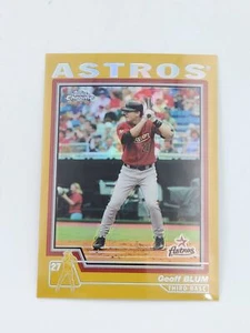 2004 Topps Chrom #56 Geoff Blum Gold Refraktoren - Bild 1 von 2