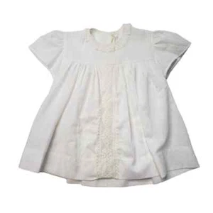 Vintage Infant Babydoll Dress Girls 12mos White - Picture 1 of 10