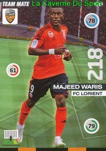 312 WARIS MAJORED GHANA FC.LORIENT CARD UPDATE ADRENALYN 2016 PANINI