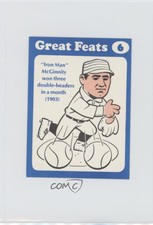 1972 Laughlin Great Feats Blue Border Joe McGinnity #6 HOF
