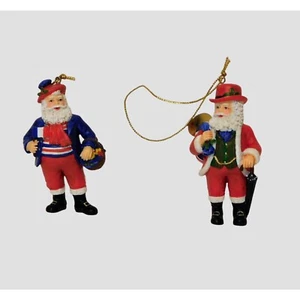 Santa Around the World Ornaments England France Boxed Danbury Mint Christmas - Picture 1 of 9