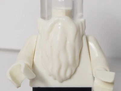 LEGO Larga Barba Blanca con Bigote Adjunto Santa Hippie Mago Antigua Minifigura Foto 1 de 2