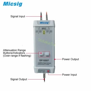 Nuovo kit sonda differenziale oscilloscopio alta tensione Micsig DP10007 700V 100MHz - Foto 1 di 3