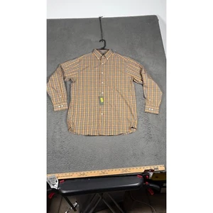 NWT Daniel Cremieux Plaid Button Down Shirt Long Sleeve Casual Antique Chin M - Picture 1 of 8