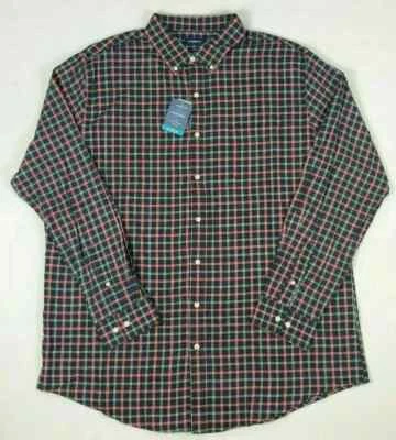 NUEVA Camisa Para Hombre Croft & Barrow Grande y Alta Elastizada Verdadera Comodidad Tejida con Botones Foto 1 de 2