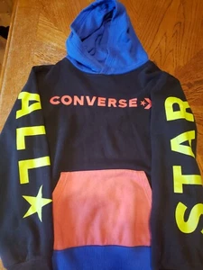 Kids Converse All Stars Classic Hooded Sweatshirt Ling Sleeve Large Ages 12/13 - Picture 1 of 4
