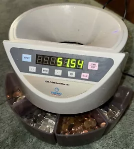 Clasificador electrónico de monedas Ribao Technology CS-100 probado y funcionando - Imagen 1 de 16
