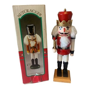 Nutcracker Figurine Hand Crafted Traditional Wooden 10" New - Picture 1 of 5