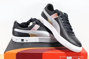 PUMA Clyde Hacked Perforated Toe Black Jr - Size: 5.5, 6.5 - Picture 1 of 7