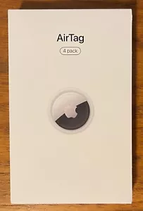 Apple 4 PACK AIRTAG TRACKER MX542LL/A A2187 PACK DE 4 BOÎTES SCELLÉES étiquettes pneumatiques NEUF - Photo 1 sur 2