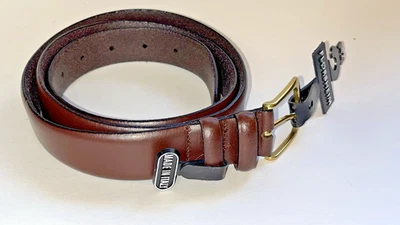 NWT Florsheim SIZE 42/105cm Brown Genuine Leather Dress Belt Made in Italy - Image 1 of 4