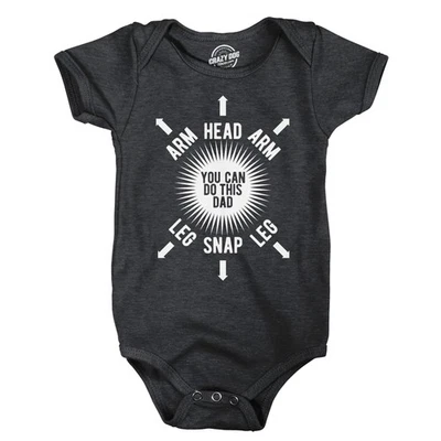 You Can Do This Dad Baby Bodysuit Funny Sarcastic Graphic Novelty Jumper for - Image 1 of 4