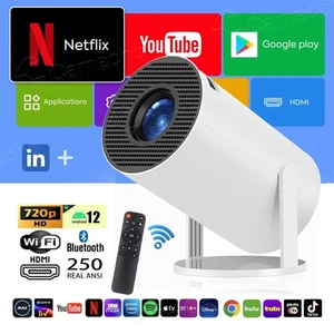 4K Mini Beamer 10000 Lumen LED 1080P WiFi Bluetooth UHD Tragbar Heimkino - Bild 1 von 16