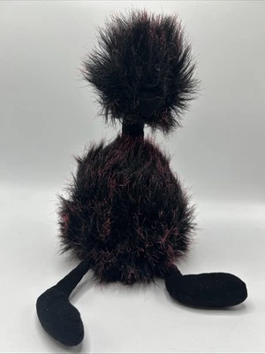 Jellycat I Am Liquorice Pompom Black Red Ostrich Bird Soft Plush Toy - Image 1 of 4