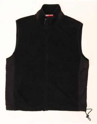 IZOD Mens Fleece Gilet UK 42 XL Black Colourblock Polyester DS18 - Image 1 of 3