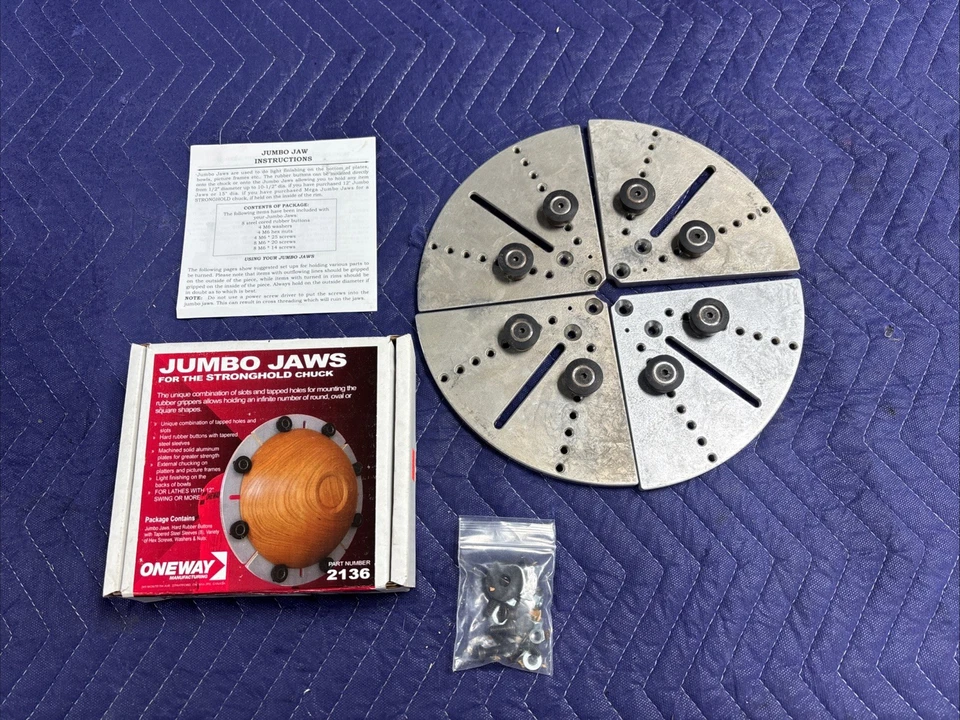 Oneway #2136 Jumbo Jaws for the Stronghold Chuck, For Wood Lathes. FREE SHIPPING - Image 1 of 4
