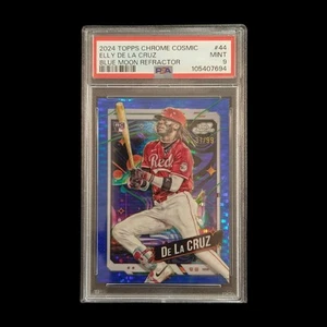 2024 Topps Chrome Cosmic Elly De La Cruz Blue Refractor Rookie /99 PSA 9 - Picture 1 of 2