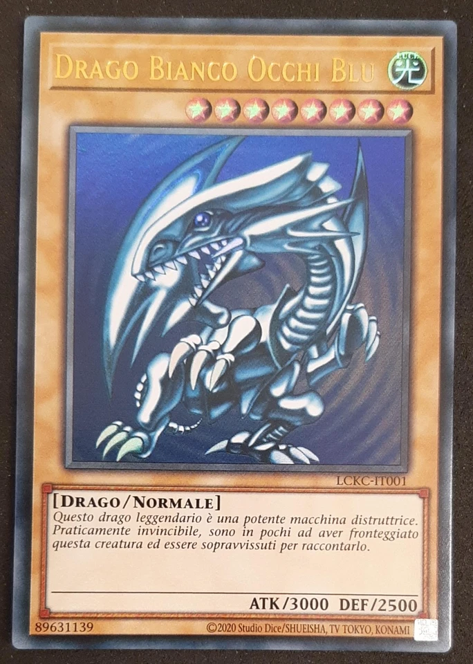 DRAGO BIANCO OCCHI BLU Ultra Rara in Italiano V.1 (2020) LCKC-IT001 YUGIOH - Immagine 1 di 1