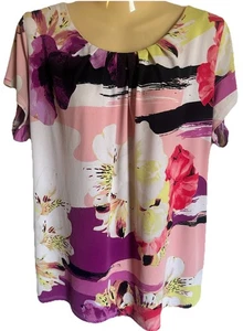 Worthington Woman Floral Blouse Shirt Top SZ 1X - Picture 1 of 2