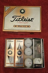 Golfball Set 9 Titleist Pro V1 & 3 Bridgestone Precept, siehe Beschreibung - Bild 1 von 9