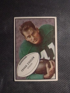 1953 Bowman #89 Frank Ziegler  Philadelphia Eagles Vg/Vgx - Picture 1 of 2
