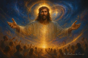Jesus - The Lamb And The Cosmos - Sports card format - READ DESCRIPTION!! SSP - Picture 1 of 2