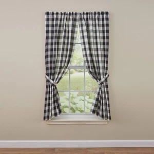 Buffalo Check Panels 63L Black Cream - Picture 1 of 3