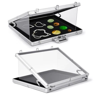 24"x20" Trade Show Display Case Sports Card Portable Aluminum Showcase Table ... - Picture 1 of 6