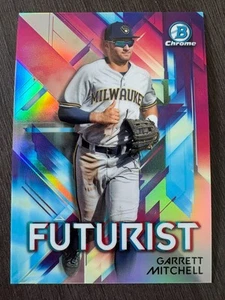 2021 Bowman Chrome Garrett Mitchell #FUT-GM Futurist Refractor - Picture 1 of 2