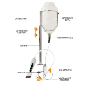Máquina de agente de tratamiento de cepillado adhesivo auxiliar máquina automática de pegamento de cepillo - Imagen 1 de 14