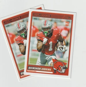 2025 SCORE FOOTBALL QUINSHON JUDKINS RB BROWNS ROOKIE#38 BOTH HOT1 - Picture 1 of 1