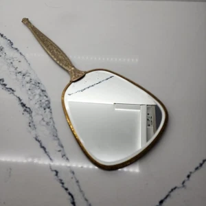 Vintage Matson Ormolu Gold Tone Vanity Hand Mirror Ornate Rose Hollywood Regency - Picture 1 of 6