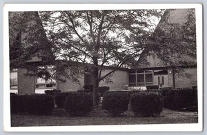 Vintage RPPC Church or School Building A-Frame Roof Kodak Photo Postcard Unused - Picture 1 of 2