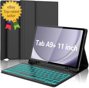 Galaxy Tab A9 plus Case with Keyboard 5G 11 Inch 2023 (SM-X210/X216/ - Picture 1 of 12