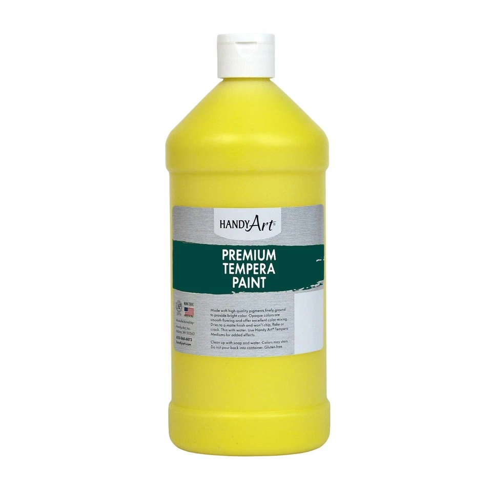 Handy Art Premium Tempera Paint Quart Yellow - Image 1 of 1