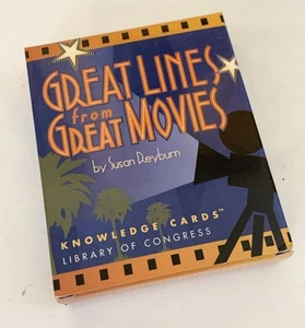 Great Lines from Great Movies by Susan Reyburn Knowledge Cards - barely used - Picture 1 of 1