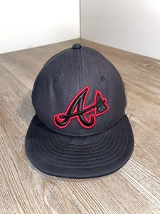 Atlanta Braves MLB New Era 59FIFTY Fitted Hat Size 7 3/4 - Picture 1 of 6