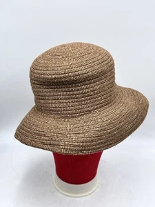 Vintage 90’s ANN TAYLOR Tweed Woven Wool Bucket Hat Boho Hipster - Picture 1 of 14