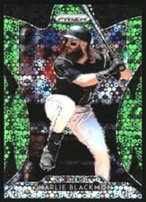 2019 Panini Prizm Prizms Lime Green Donut Circles #106 Charlie Blackmon /199