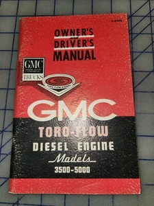 1964 GMC 3500 thru 5000 Toro Flow Diesel Truck Owners Manual - Picture 1 of 1