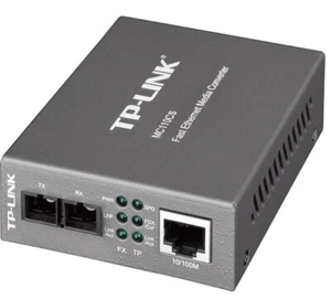 TP-Link MC110CS 10/100Mbps Single-Mode Media Converter Convert 100BASE-FX Fiber - Picture 1 of 1