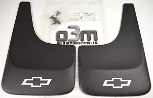 04-12 Colorado 05-13 Equinox 09-13 Traverse Chevrolet Molded Mud Flaps OEM New - Picture 1 of 4