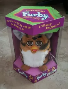 DE COLECCIÓN 1998 FURBY MODELO 70-800 RAYAS DE TIGRE/OJOS MARRONES NUEVO SELLADO - Imagen 1 de 5