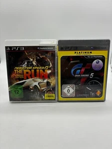 Sony Playstation 3 Need for Speed The Run/ Gran Turismo 5 in OVP - Bild 1 von 3