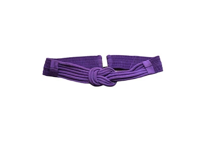 Vintage Elastic Stretch Waist Cinching Belt- Violet - Image 1 of 3