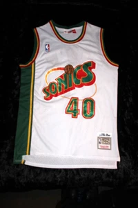 Authentic Shawn Kemp #40 Mitchell Ness NBA Finals Seattle Sonics Jersey Size 40 - Picture 1 of 9