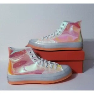 Converse Chuck 70 High Top Hi-Vis White Iridescent Mens Size 9 - Picture 1 of 7