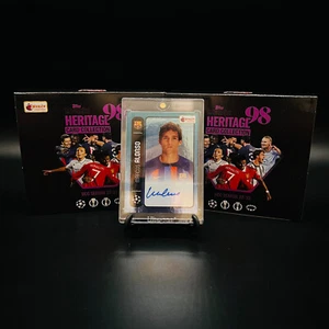 TOPPS MERLIN Heritage 98 | MARCOS ALONSO | Autógrafo Automático /49 | FC Barcelona - Imagen 1 de 2